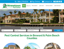 Tablet Screenshot of hometownpest.com